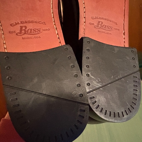 G.H. Bass & Co. Burgundy Leather Penny Loafers
